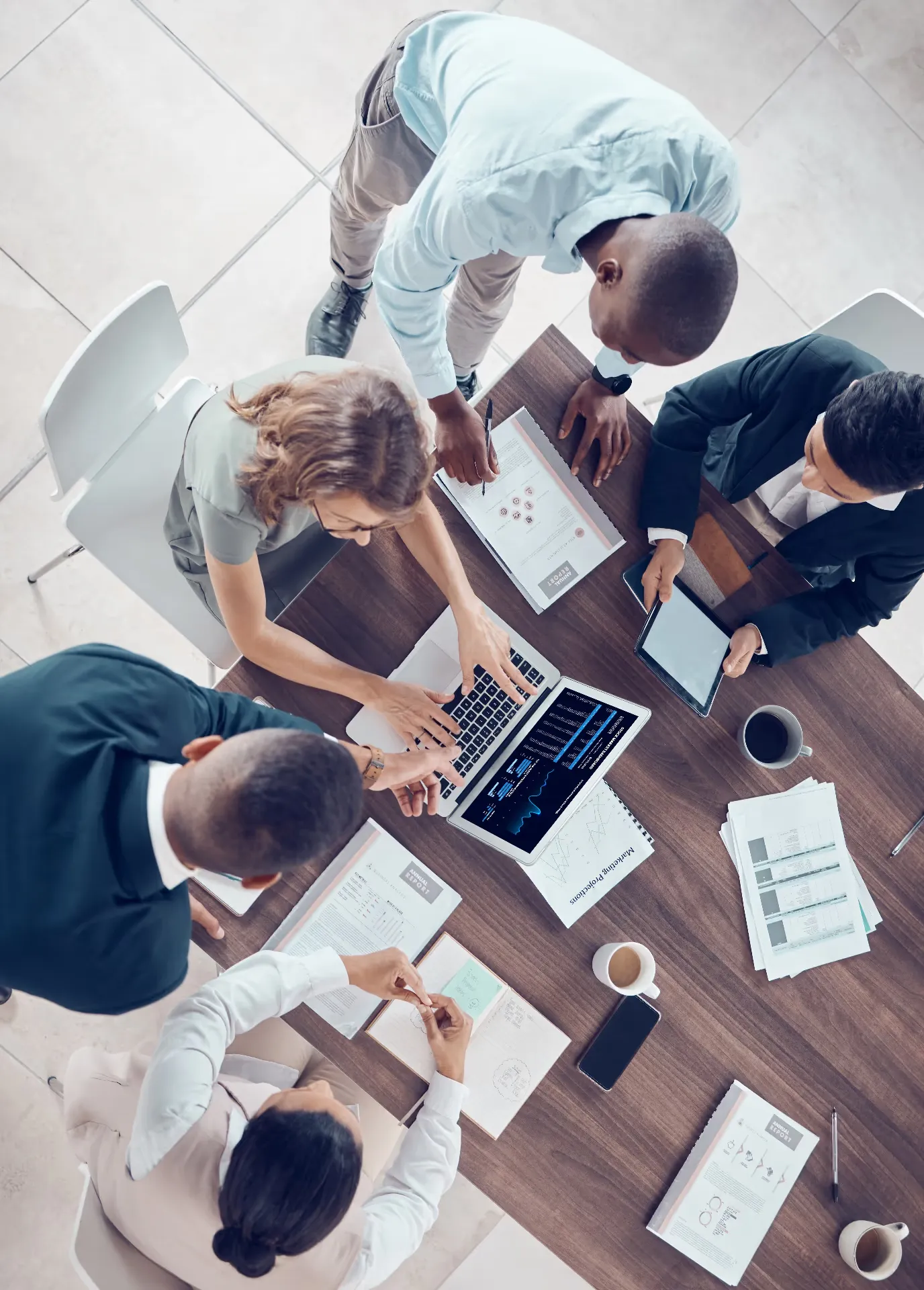 Professional business meeting for company registration